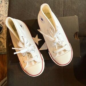 Converse Kids White High-Top Sneakers
